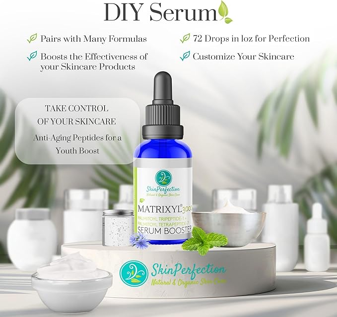 Skin Perfection Matrixyl 3000 Serum for Face Anti Aging - Face Serum for Women Anti Aging with Palmitoyl Tripeptide-1 Tetrapeptide 7 for Wrinkles & Fine Lines - Mix with Any Skincare Product - 0.5oz