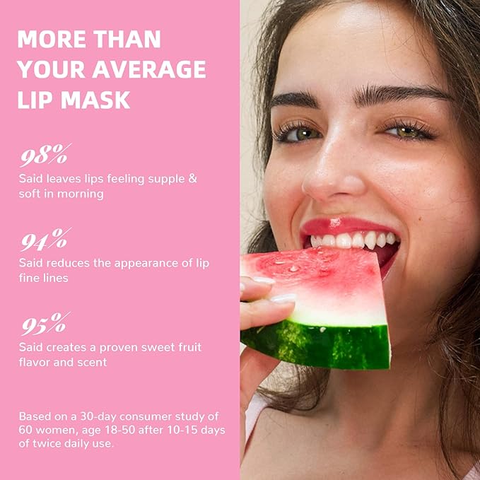 Lip Mask Set, 1 Lip Scrub +3 Overnight Lip Mask, Lip Glowy Balm and Scrub for Women, Exfoliating and Hydrating Dry, Chapped, Crack Lips, 4 Pack Lip Skincare Gift Set