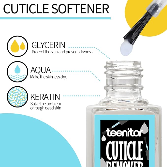 Teenitor Cuticle Care kit with Cuticle Remover and Cuticle Oil