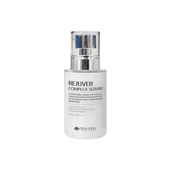 Rejuver Complex Serum | Micro-Bubble Formula Delivers Deep Nourishment Filled with Plant-Based Ingredients & Complex Peptides for your Skin to Feel More Youthful & Healthy | 50ml