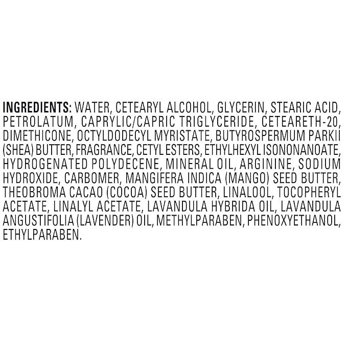 Jergens Lavender Body Butter Hand and Body Lotion, Moisturizer for Women, with Essential Oils for Indulgent Moisturization, 7 Oz, Pack of 3