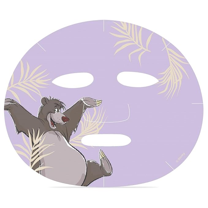 The Jungle Book Cosmetic Sheet Mask Set Disney | MAD Beauty | Aloe vera, Hydrating Moisturizing Trio Baloo Hathi Shere Khan | Gift for Men & Women Adults