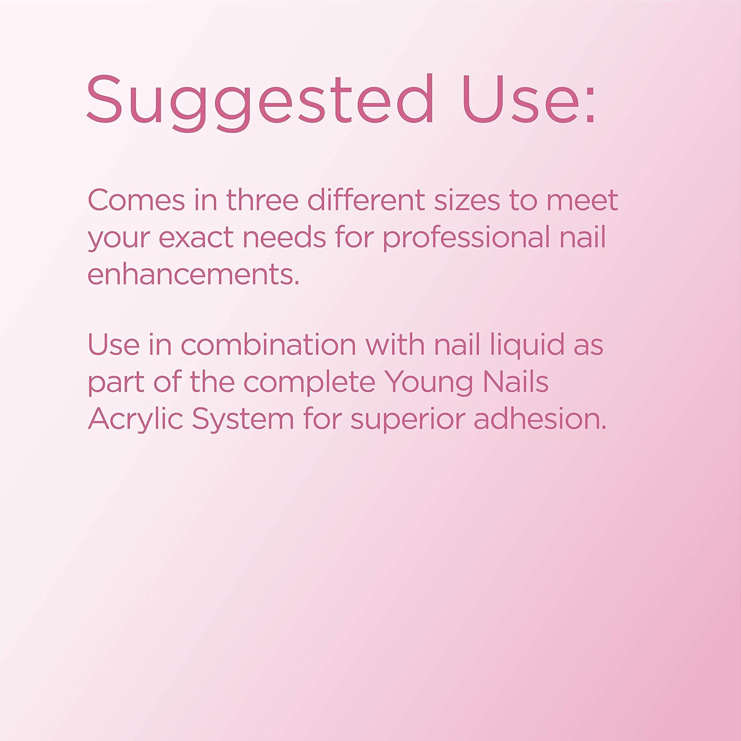 Young Nails Acrylic Core Powder - Self-Leveling Acrylic Nail Powder, Clear Nude Pink White Acrylic Powder for Nail Extenstion, Professional Grade, Superior Adhesion, Color - French Pink, 85g