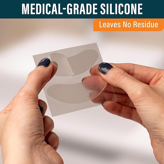 NUVADERMIS Silicone Forehead Wrinkle Patches - Anti Aging Wrinkle Patches for Face Overnight Use - Reduces Fine Lines and Wrinkles (Forehead, 6 Pack)