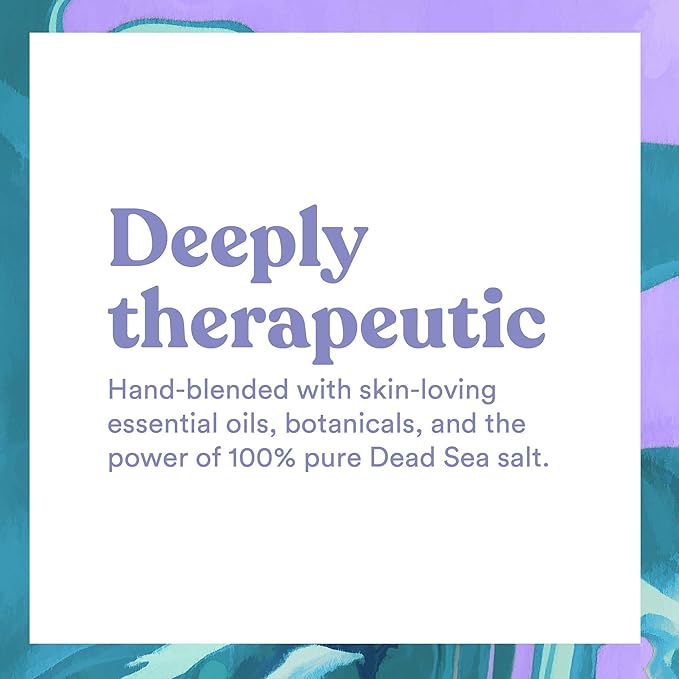 ASUTRA Dead Sea Bath Salts (Ultimate Relaxation), 16 oz - Soak in Rich & Vital Healing Minerals - Relax & Calm Your Mood with Lavender, Cedarwood, & Marjoram Essential Oils