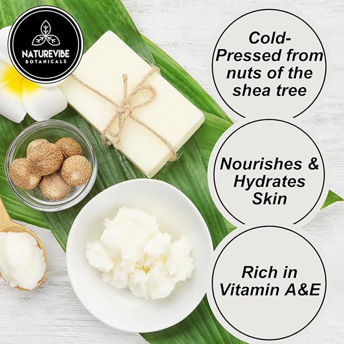 Naturevibe Botanicals Shea Nut Oil 32 Ounces | 100% Pure and Natural | Great for Skin Care and Hair Care