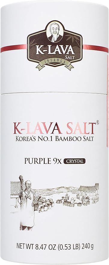 K-LAVA SALT—Korea's No.1 Bamboo Salt—Purple 9X, Crystal, 8.47 Ounce