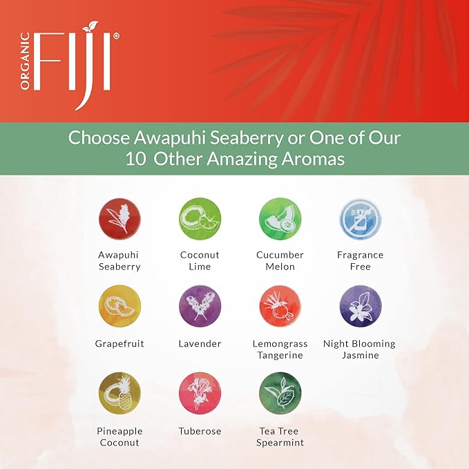 Coco Fiji Face & Body Lotion Infused With Coconut Oil | Lotion for Dry Skin | Moisturizer Face Cream & Massage Lotion for Women & Men | Awapuhi Seaberry 12 oz, Pack of 1