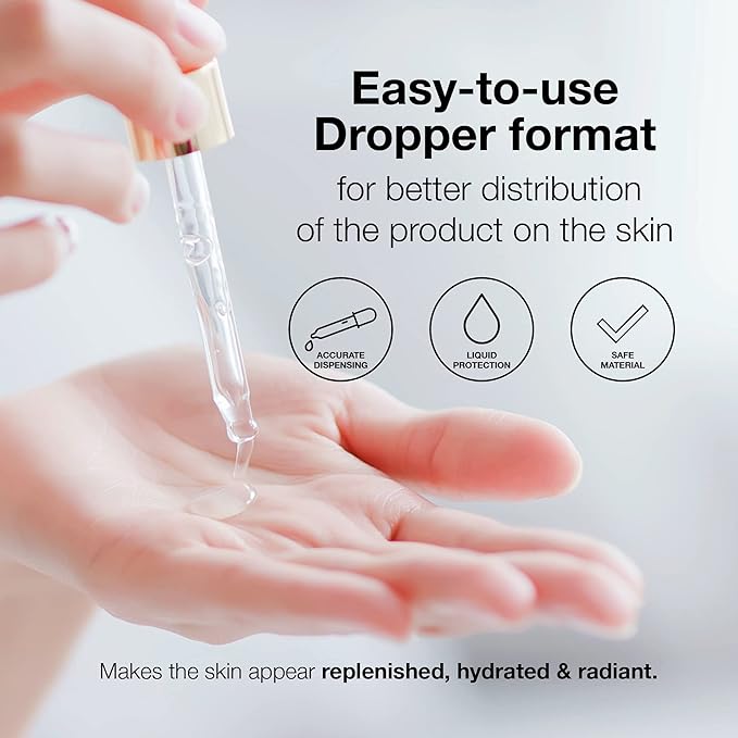 LULLAGE Splendor Radiance Hyaluronic Acid & Vitamin C Serum for Face, Revitalizing Vitamin C Face Serum with Niacinamide to Replenish & Firm the Skin, 1 Fl Oz Dropper Bottle