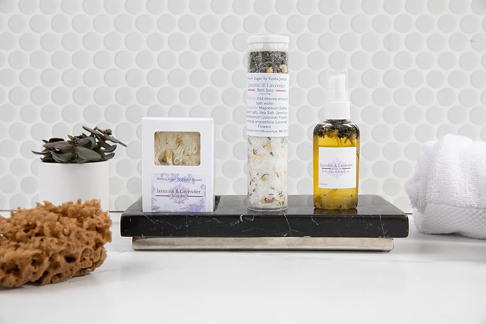 Natural Skin Care Gift Sets (Jasmine & Lavender w/Oil)