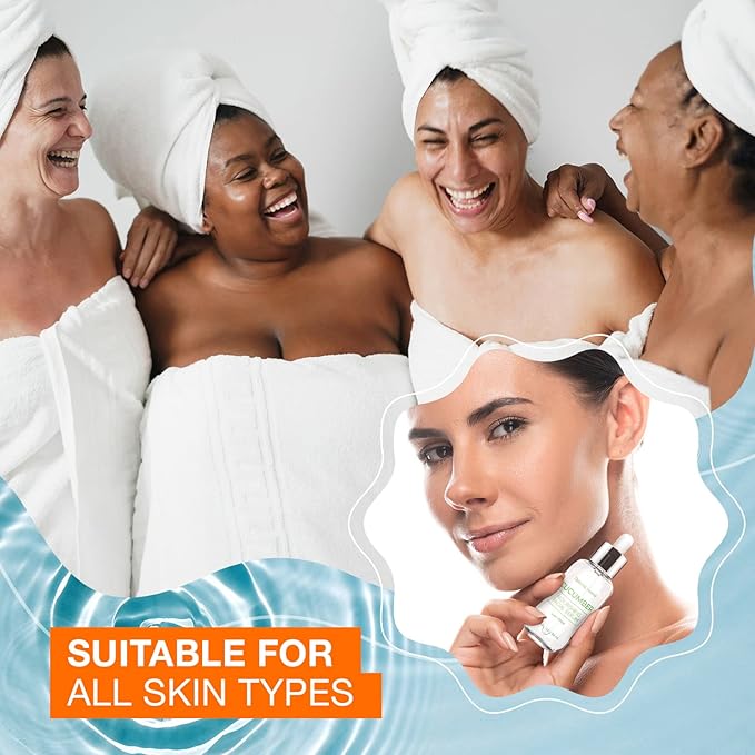 Cucumber & Aloe Face Serum - Dermatologist Tested, Hydrates & Moisturizes Dry Skin, Reduces Redness, Soothing, Anti-Aging, Cruelty Free Korean Skin Care For All Skin Types - 1.69 oz