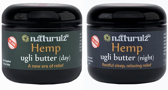 Naturulz Bundle & Save!!!-Ugli Butter Daytime & Nighttime Hemp Topicals Daytime and Nightime Formulas with Capsicum, Lavender, Chamomile Devil's Claw Arnica and More!!! All-Natural