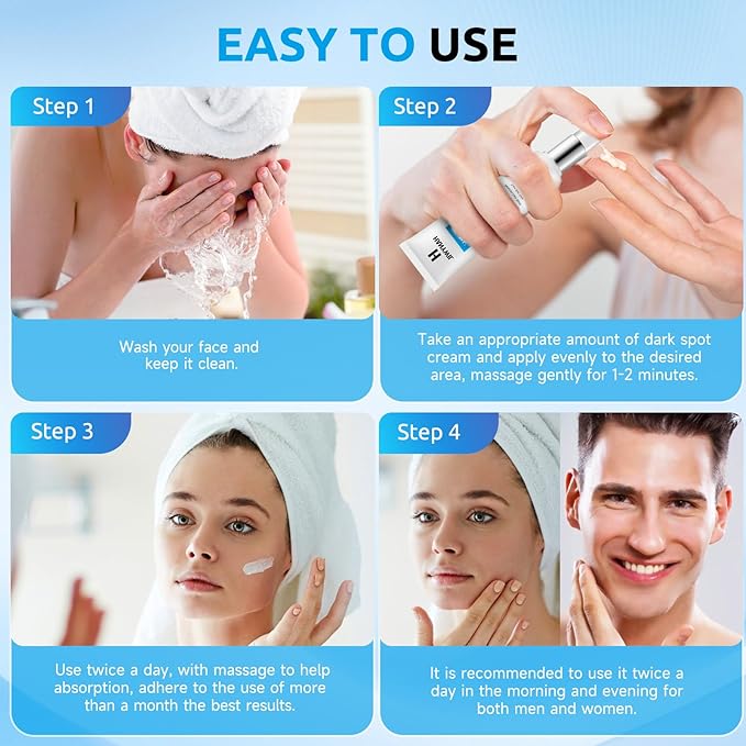 Dark Spot Remover for Face Cream, Dark Spot Corrector, Rapid Tone Repair Retinol, Skin Brown Spot Remover, Skin Care Face Cream, Sun Spot Remover, Age Spot Corrector for Women Men (2 Fl Oz)