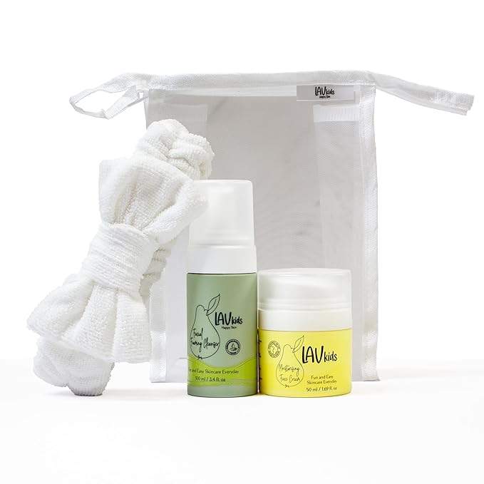 Moisturising Skincare Bundle- Foaming Facial Cleanser 100ml & Face Moisturiser 50ml, Dermatologically Tested, for Sensitive Skin