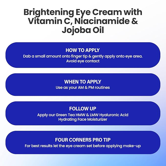 Eye Cream with Vitamin C, Niacinamide (Vitamin B3) & Jojoba Oil