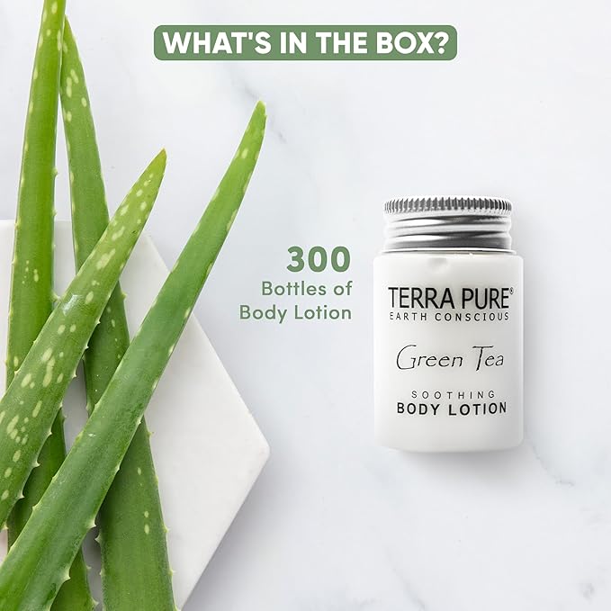 Terra Pure Body Lotion, Travel Size Hotel Amenities, 1 oz (Case of 300)
