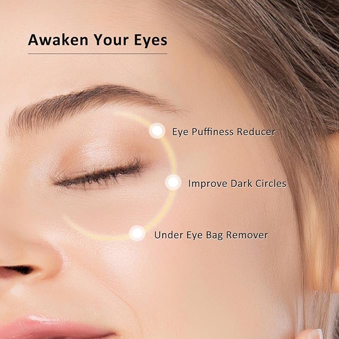 Caffeine Eye Cream for Dark Circles, Puffiness & Puffy Bags - Under Eye Serum with Caffeine, Niacinamide, Hyaluronic Acid, Vitamin E & Peptides, 0.7 Fl Oz (Pack of 1)