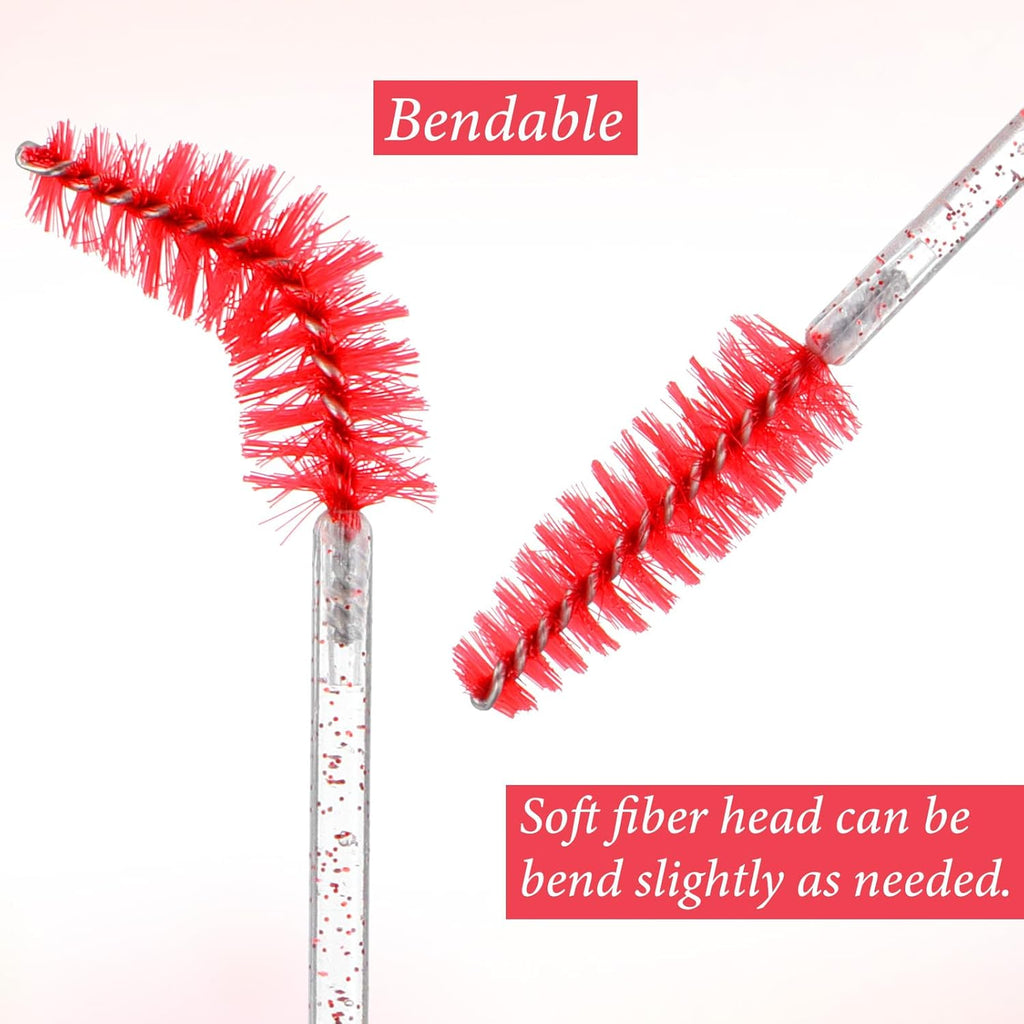 1000 Pcs Disposable Mascara Wands, Colorful Spoolies for Eyelash Extensions, Bulk Eyebrow Comb, Makeup Applicator Eyelash Wands for Eye Lash Extension, Eyebrow Comb, 3.9 x 0.2 x 0.3 Inch