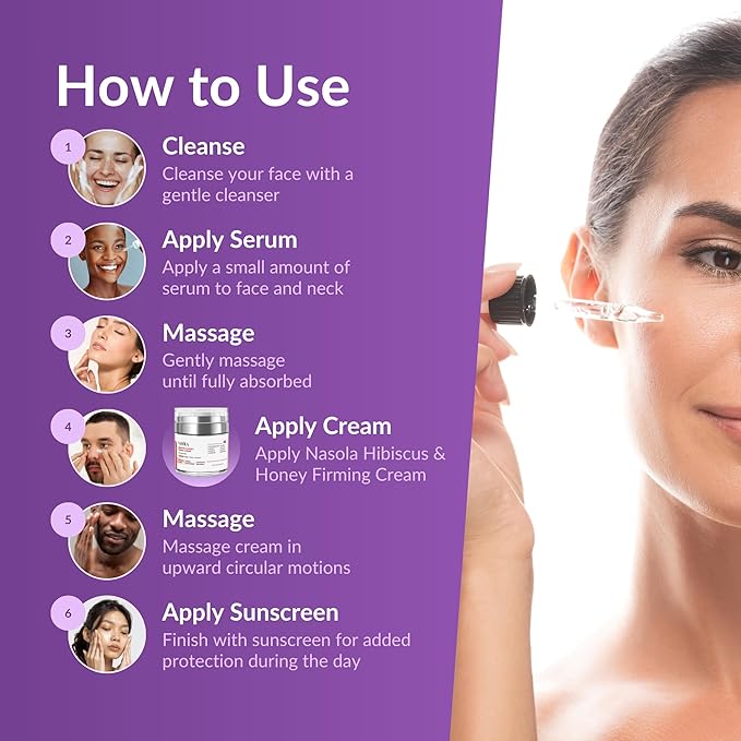 Pure Firming Retinol Serum with Hydrating Hyaluronic Acid & Gotu Kola for Wrinkles and Dark Spots, Renew and Reset Nighttime Facial Serum for a smoother, more radiant complexion, 2.02 Fl Oz