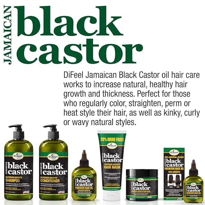 Difeel Jamaican Black Castor Superior Growth Root Stimulator 7.1 ounces