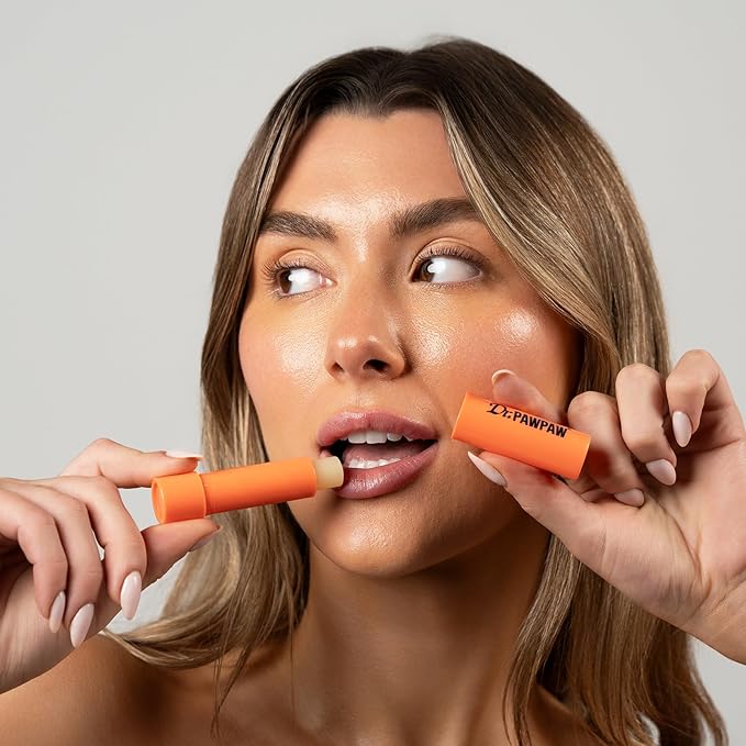 Mango Lip Balm Set - Hydrating Lip Balm Moisturizer with Aloe Vera for Deep Nourishment - Castor Oil Enriched - 3 pc