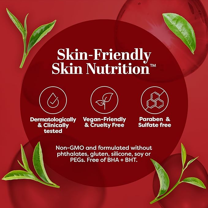 TruSkin Caffeine Face & Eye Serum – Energizing 5% Caffeine Serum with EGCG Niacinamide Matcha and Ginseng – Improve Look of Under Eye Dark Circles and Puffiness, 1 fl oz