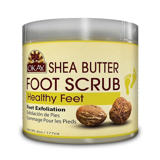 OKAY **ALL NATURAL** Shea Butter Foot Scrub 6oz / 177ml