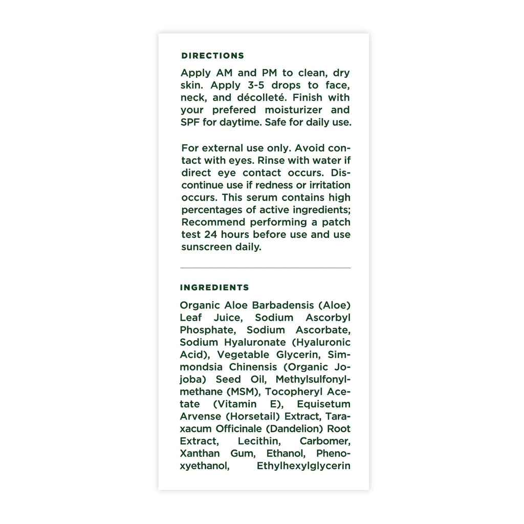 Tree of Life Beauty Hydrating Facial Serum - Super 20% Vitamin C+ with Vitamin E - Brightening & Smoothing for Dry/Sensitive Skin - Anti-Aging & Dark Spot Treatment - 1 Fl Oz