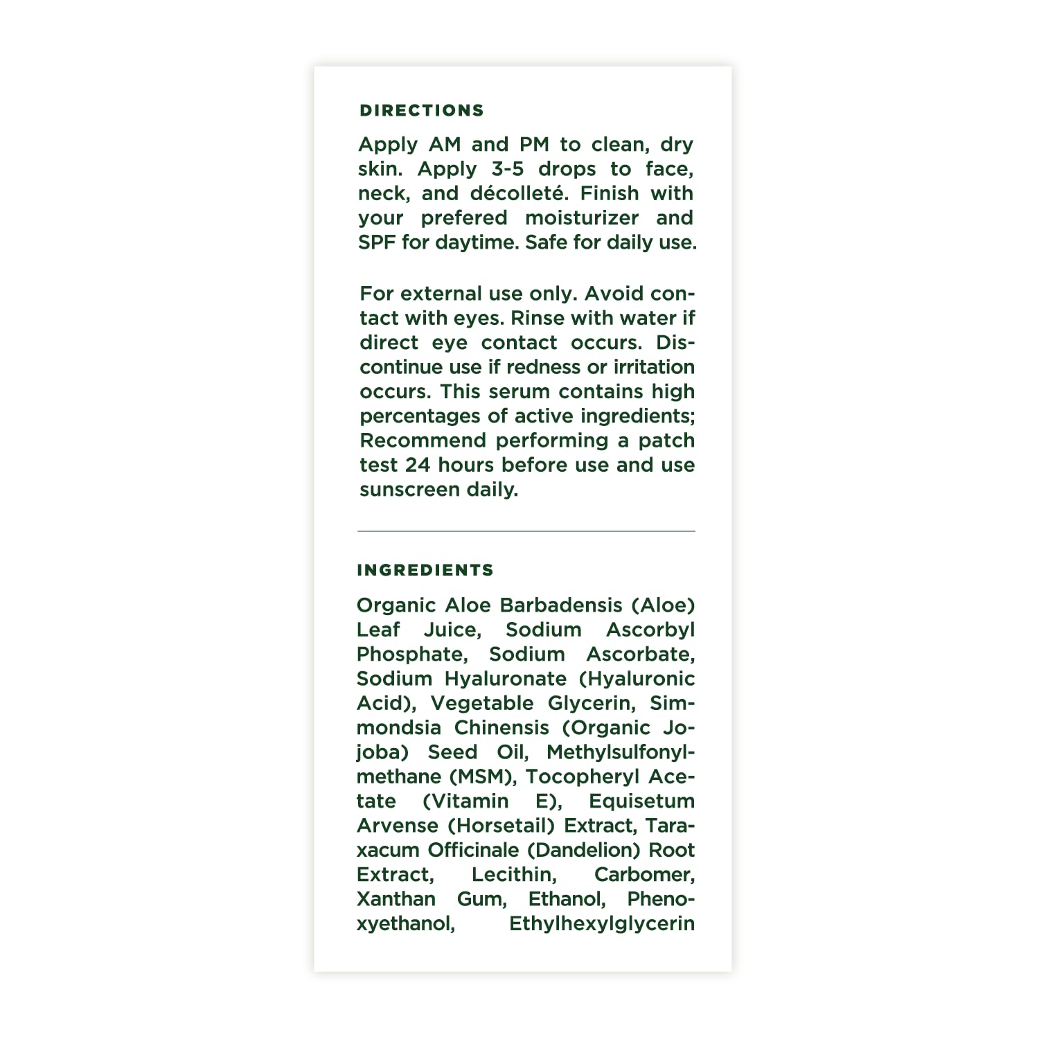 Tree of Life Beauty Hydrating Facial Serum - Super 20% Vitamin C+ with Vitamin E - Brightening & Smoothing for Dry/Sensitive Skin - Anti-Aging & Dark Spot Treatment - 1 Fl Oz