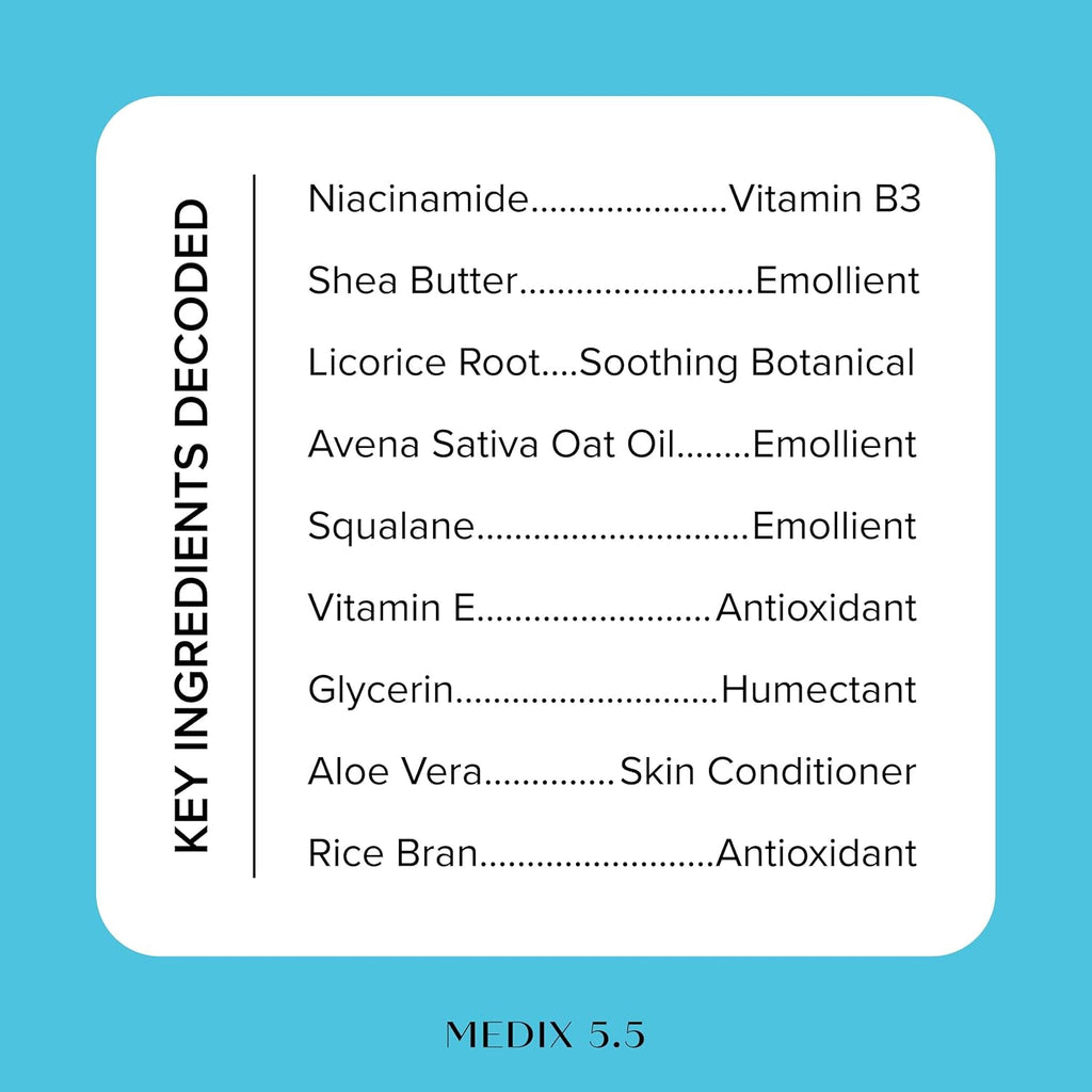 MEDIX Fragrance Free Niacinamide Face Moisturizer + Shea Butter Cream For Face & Body Lotion | Anti Aging Skin Care Firming Cream For Wrinkles, Dark Spots, Large Pores, 15 Fl Oz