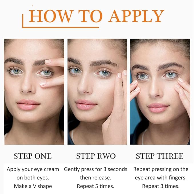 Vitamin C Eye Cream For Dark Circles, Under Eye Bag Cream Anti Aging Firming Creams For Women, Hydrating Eye Moisturizer Cream Reduce Fine Lines