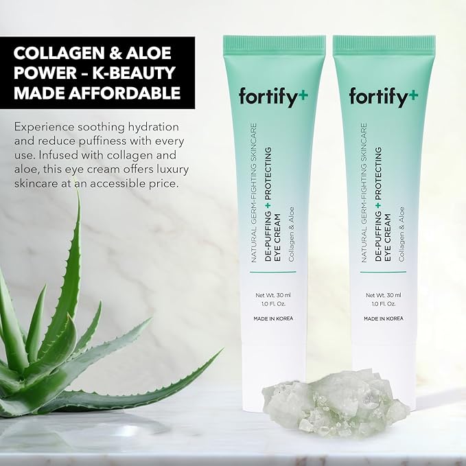 Fortify 9-in-1 Natural Skincare Eye Cream – Anti-Aging Under Eye Cream for Dark Circles, Puffiness & Bags Under Eyes – 30ML