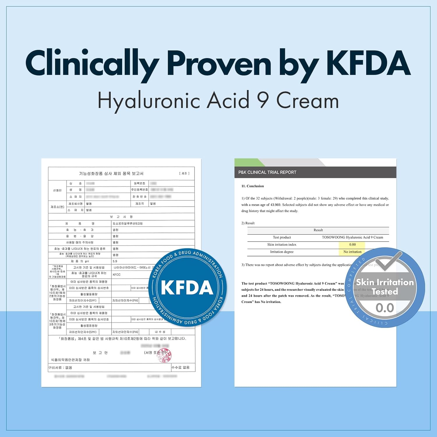 Hyaluronic Acid 9 Cream, Vitamin B5, Collagen, Niacinamide, Centella Asiatica Extract, Long-lasting Hydration, Daily Moisturizer Face Cream, Korean Skin Care, 50ml, 1.69 fl.oz.