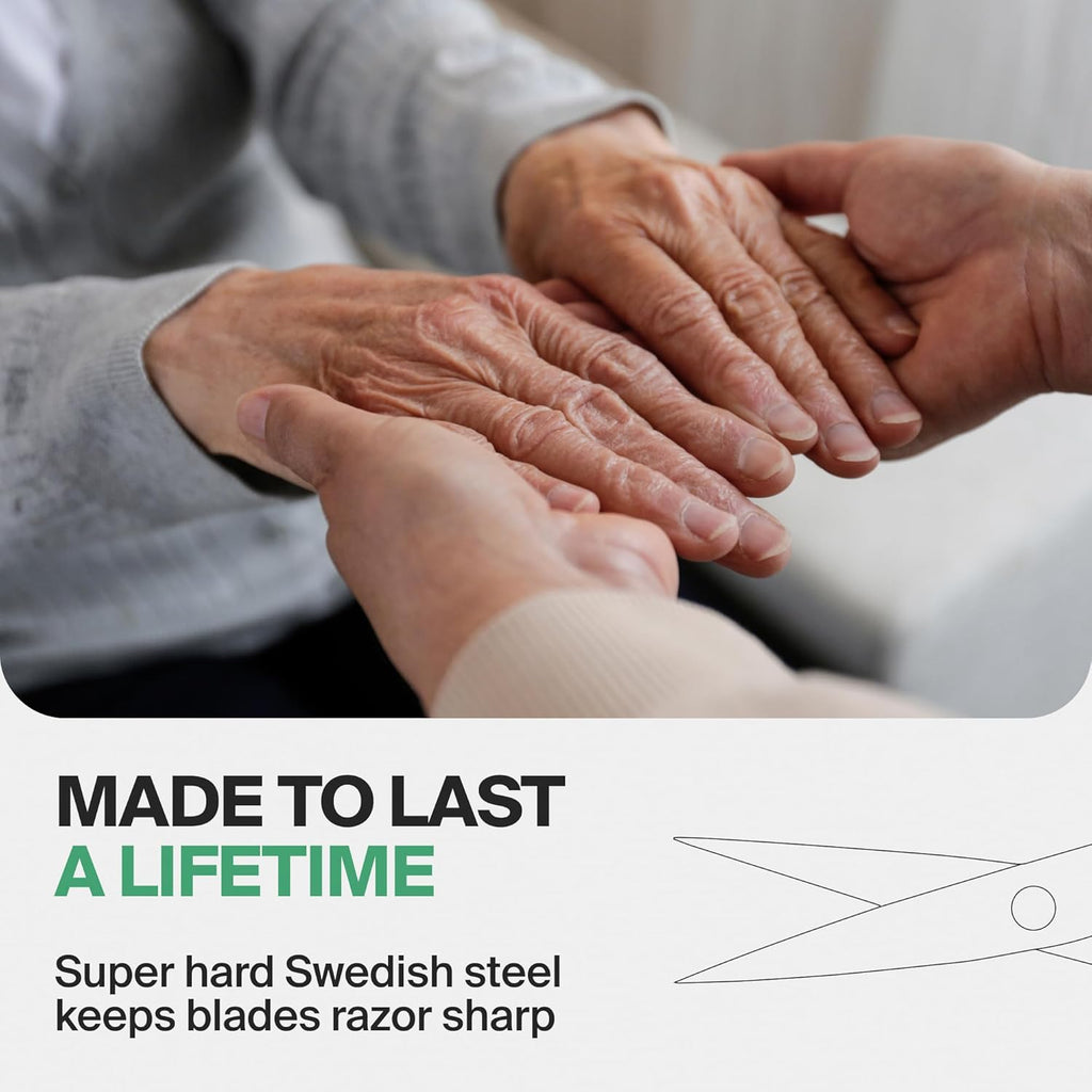 GERMANIKURE Tower Point Cuticle Scissors Grooming Scissors FINOX Stainless Steel Professional Nail Scissors in Cork Case -Ethically Made in Solingen Germany - 4705