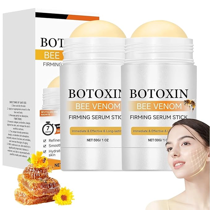 Bee Venom Firming Serum Stick, Advanced Firming & Wrinkle-Reducing Cream, Retinol Firming Serum Stick, Plumps and Firms Skin, for Women & Men (2Pcs)