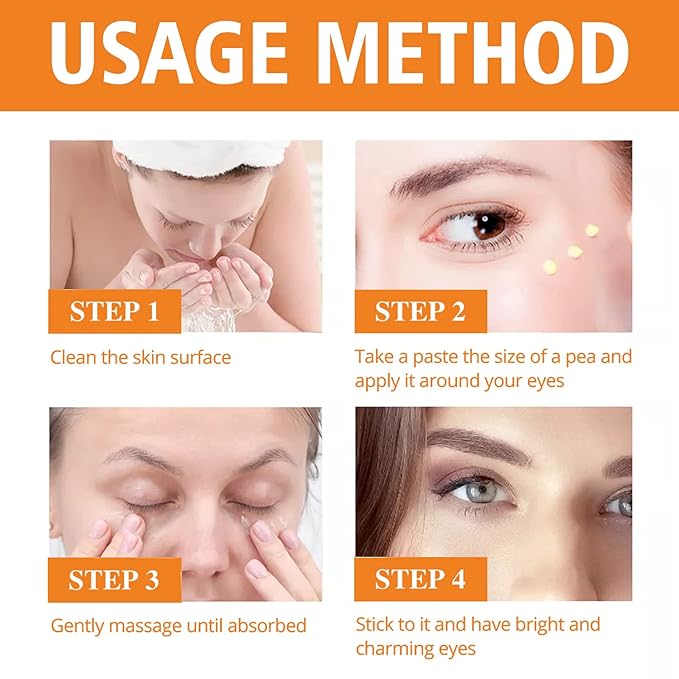 Turmeric + Vitamin C Booster Eye Cream, Brightening and Hydrating Eye Cream, Dark Circle Relief, Elasticity Treatment, Gentle Anti-Aging & Anti-Wrinkle Care