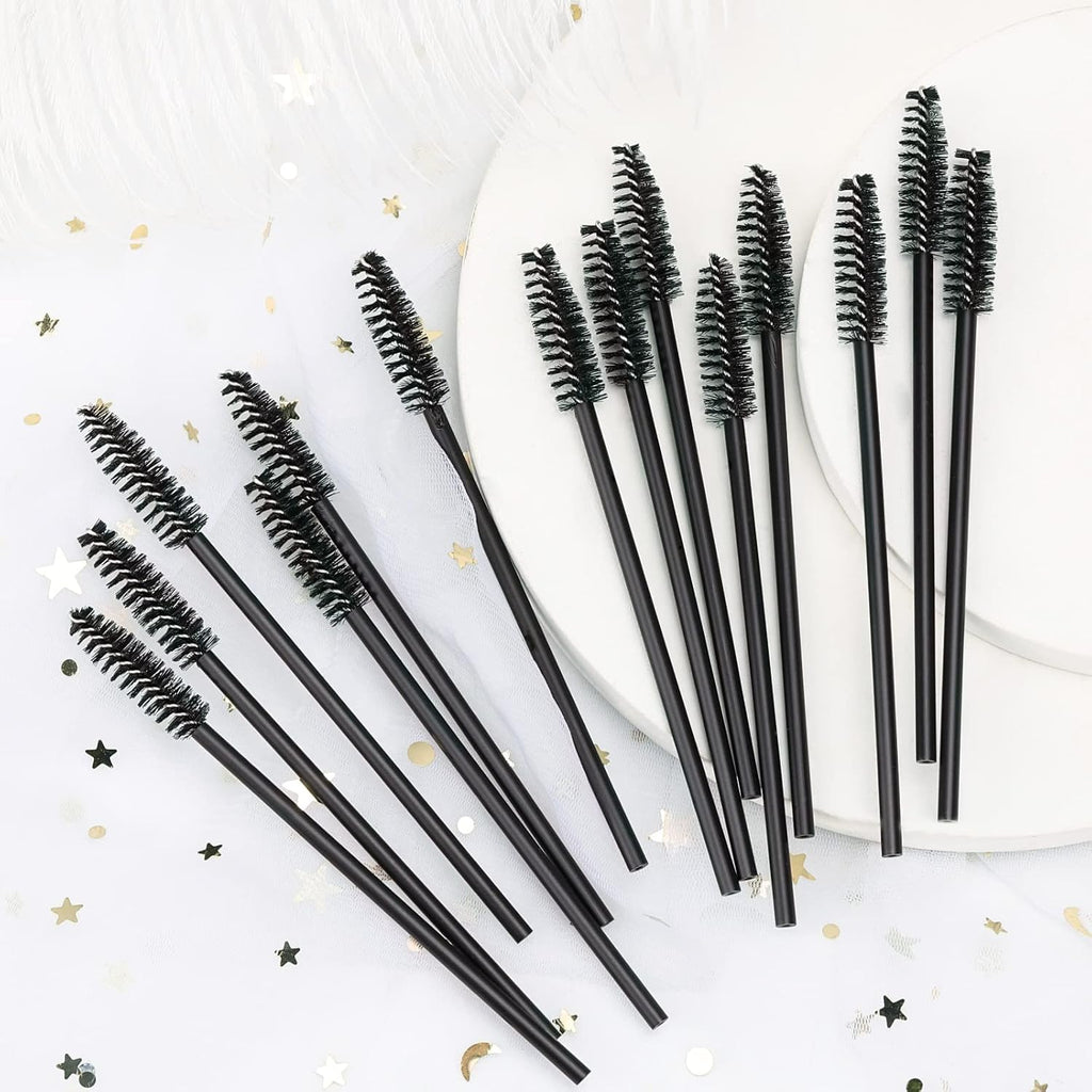 300 Disposable Spoolies Mascara Eyelash Wands Brush for Eyelash Extension Eyebrow and Makeup Color Tbestmax