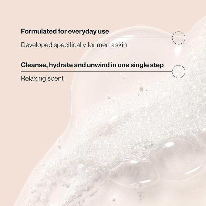 Suave Men’s Stress Relief Body + Face Wash, Gentle Moisture with Lavender & Cedarwood All Day Fresh Scent, 18 oz, 6 Pack