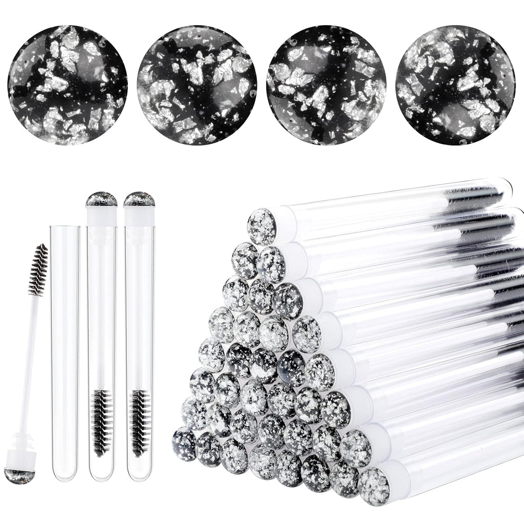 20pcs Eyelash brush Lash Wand Makeup tool Eyelash Extension supplies Cleaning brush Diamond Mascara foil black
