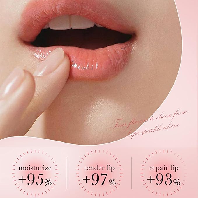 6 Pack Natural Lip Balm For Women & Girls - Hydrating & Repair, Moisturizing For Dry Cracked Lips, Smooth, Sleeping Mask Overnight - 6 Tastes