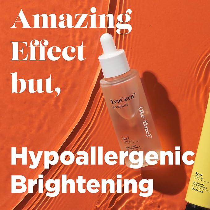 SKINRxLAB TraCera Ampoule - Dark Spot & Tone Correcting Face Serum - Vitamin C and Ceramide - Control Melanin, Blemishes and Freckles - Anti Aging Serum for Smooth, Moisturizing Finish, 1.69 fl.oz.