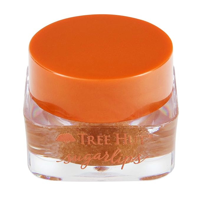 Tree Hut Sugarlips Sugar Lip Scrub, Brown Sugar 0.34oz Jar, Shea Butter and Raw Sugar Scrub Ultra-Hydrating Lip Exfoliator, Lip Care