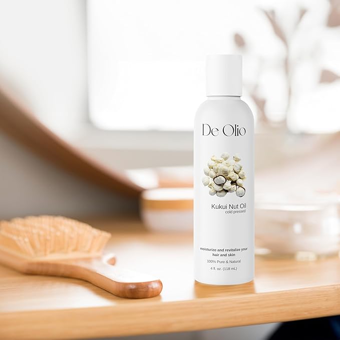 | Kukui Nut Oil | 100% Pure & Natural | Imported from Hawaii | Cold Pressed | Carrier Oil for Skin, Face, Hair, Soap Making | 16fl. oz. (473 mL)