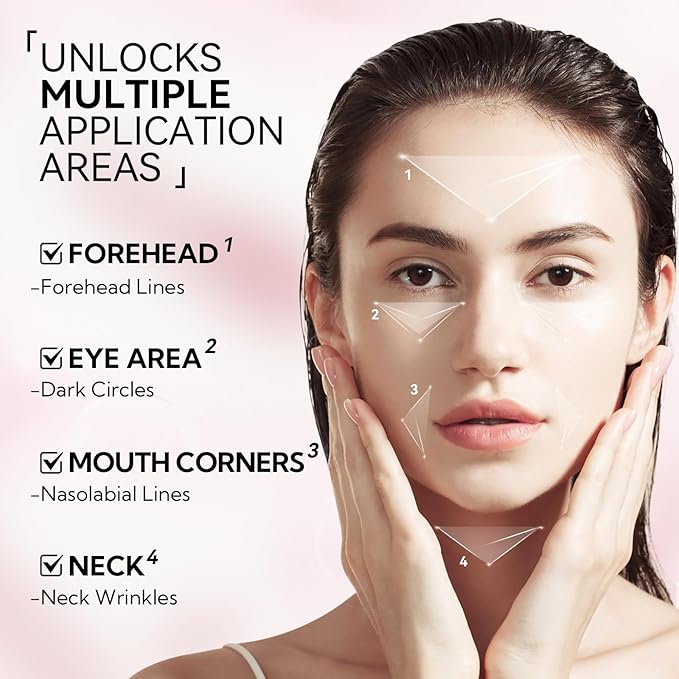 BREYLEE Rose Eye Mask - 60 Pcs Under Eye Treatment for Puffy Eyes, Wrinkles, Dark Circles and Fine Lines (Rose)