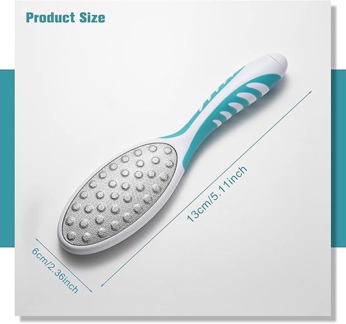 FVION Foot File Callus Remover Cracked Heel Shaver – Double Sided Pedicure File/Foot Scraper for Wet and Dry Feet