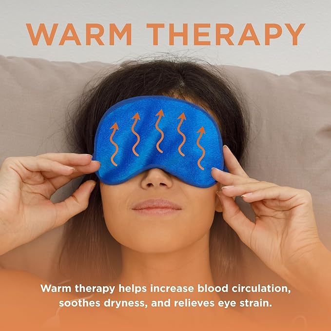 Warm Compress Eye Mask - Moist Heat Compress for Irritated Eyes and Eyelid Lumps and Bumps