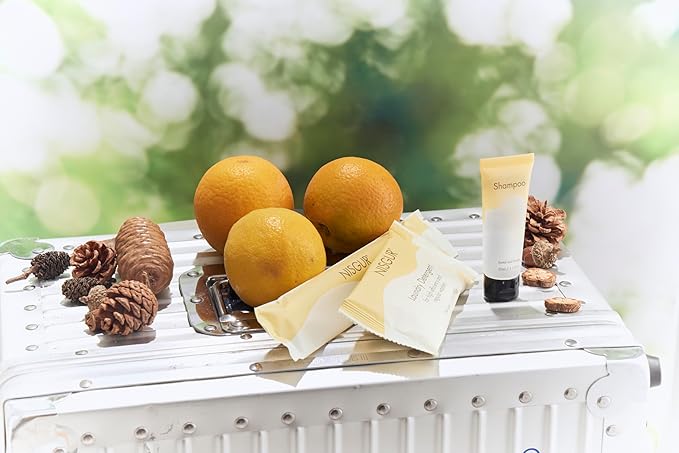 Leak-Proof Travel Size Body Lotion 1.1 Fl.oz/ 30 ml Each 100PCS Bulk Pack Hotel Body Lotion Santal and Orange Scent Amenities and Toiletries for Hospitality