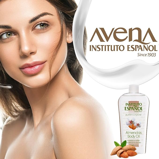 Instituto Español Almond Body Oil, Smoothness for your Skin, 2-Pack Of 8.5 FL Oz each, 2 Bottles