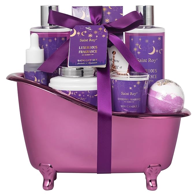 Mother's Day Gift for Mom Spa Gifts for Women, 10pcs Self Care Kit Lavender Scented, Birthday Gifts Skin Care Set Gift Basket Beauty kits Care package