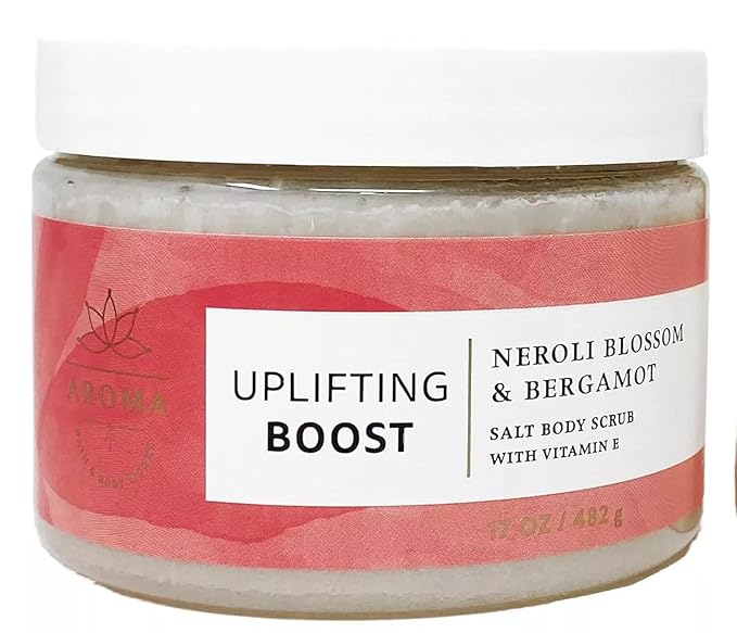 NEROLI BLOSSOM & BERGAMOT Salt Body Scrub by Bath Bod Works, Full Size, 17 oz/482 g, Pack of 1